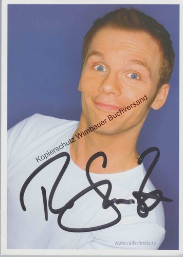 Original autogramm ralf - original,